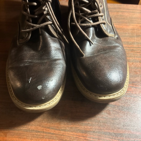 Steve Madden Dark Brown Lace-Up Boots - Picture 4 of 9